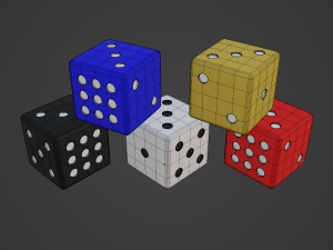 Dice Cubes 3D-Modell
