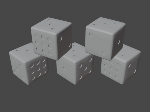 Dice Cubes 3D-Modell
