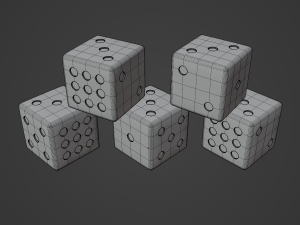 Dice Cubes 3D-Modell
