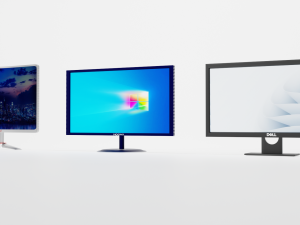 3 Differnt LED Monitors 3D Model