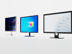 3 Differnt LED Monitors 3D Model