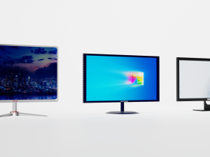 3 Differnt LED Monitors 3D Model