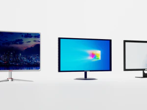 3 Differnt LED Monitors 3D Model