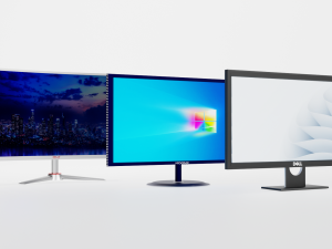 3 Differnt LED Monitors 3D Model