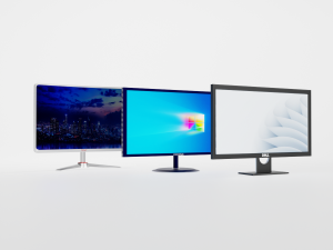 3 Differnt LED Monitors 3D Model