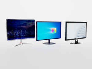 3 Differnt LED Monitors 3D Model