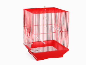 Small Red Birdcage 3D Model