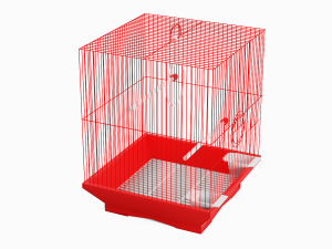 Small Red Birdcage 3D Model