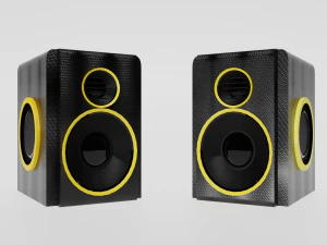 Computer Bass Speakers 3D Model