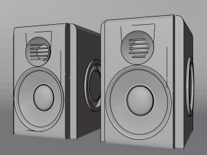 Computer Bass Speakers 3D मॉडल