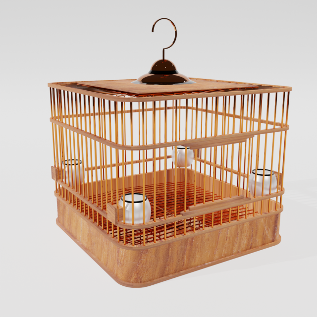 Chinese Birdcage Modèle 3D .c4d .max .obj .3ds .fbx .stl .blend 