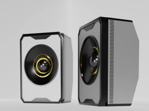 Altavoces de graves para ordenador Modelo 3D
