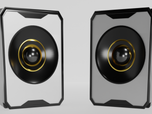 Computer Bass Speakers 3D Model