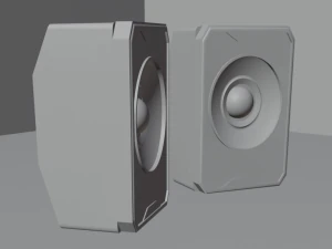 Altavoces de graves para ordenador Modelo 3D