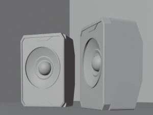 Altavoces de graves para ordenador Modelo 3D