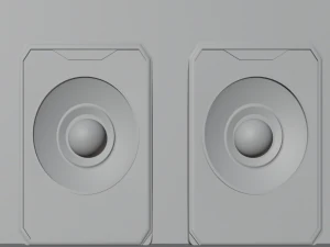 Altavoces de graves para ordenador Modelo 3D