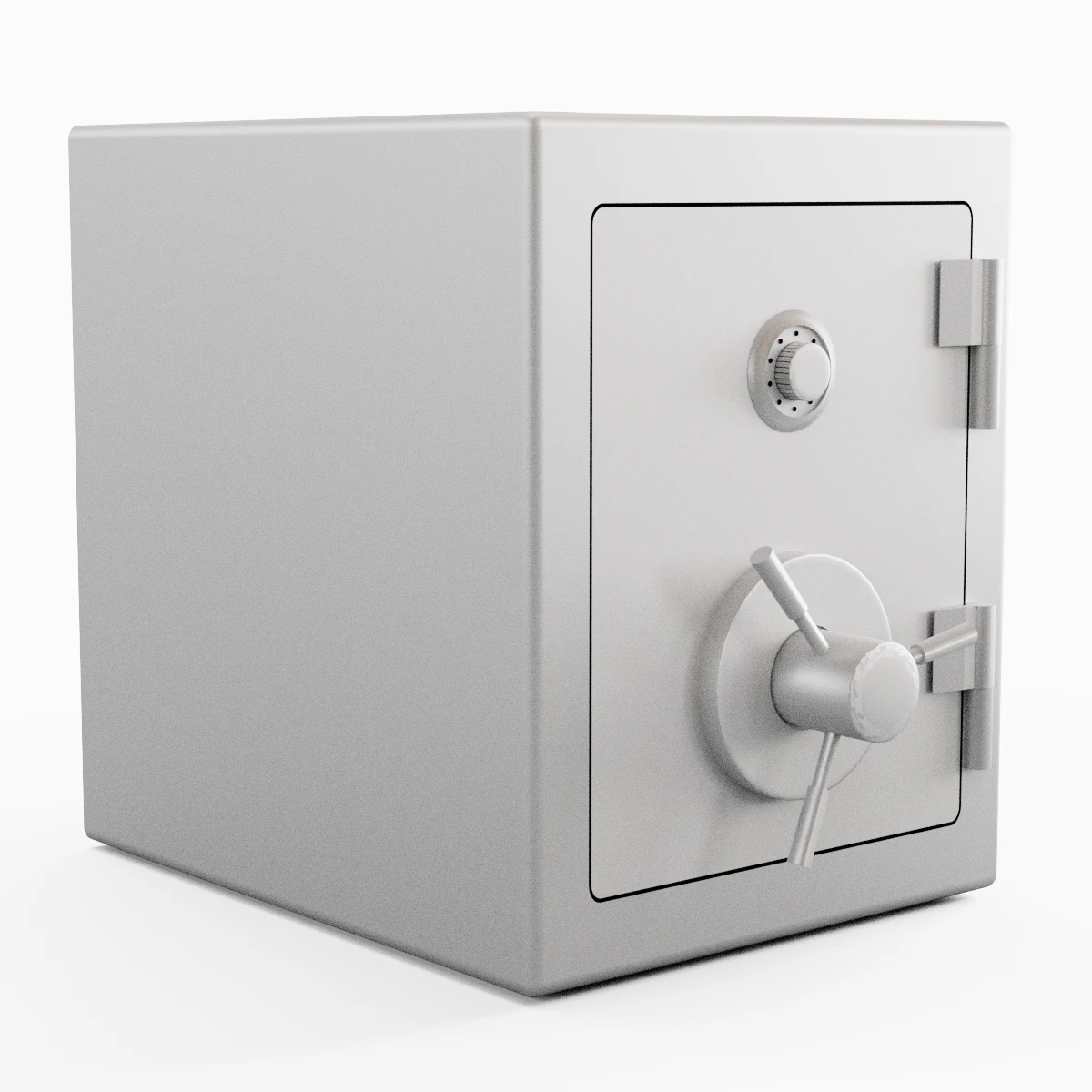 Stahltresor 3D Modell .c4d .max .obj .3ds .fbx .stl .blend 