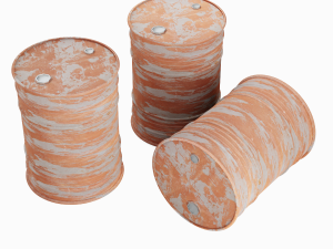 Gasoline Barrels 3Dモデル