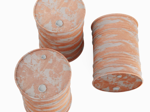 Gasoline Barrels Modello 3D
