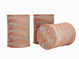 Gasoline Barrels Modello 3D