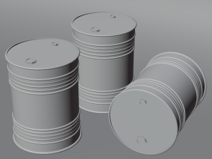 Gasoline Barrels Modello 3D