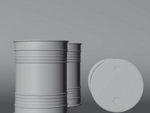 Gasoline Barrels Modello 3D