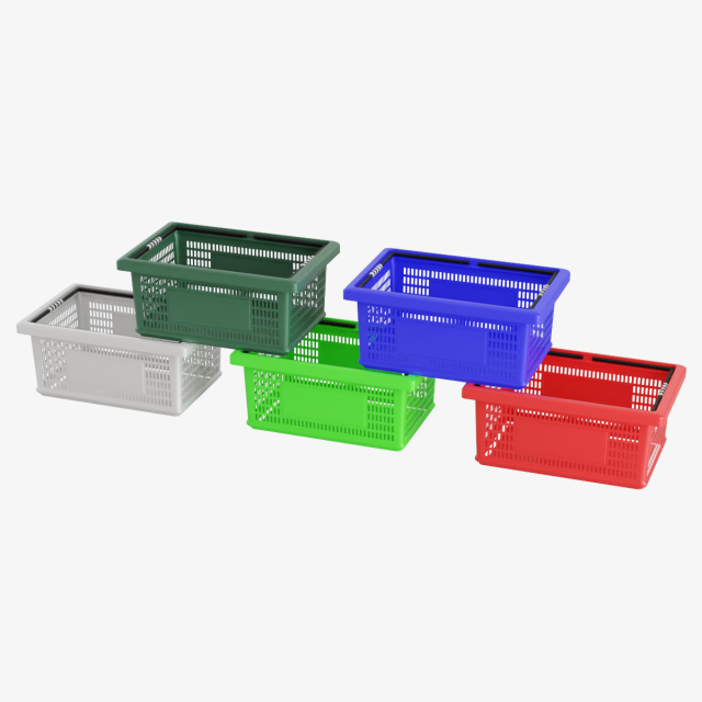 Plastic Basket 3D Model .c4d .max .obj .3ds .fbx .stl .blend 