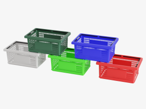 Plastic Basket 3D Model