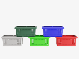 Plastic Basket 3D Model