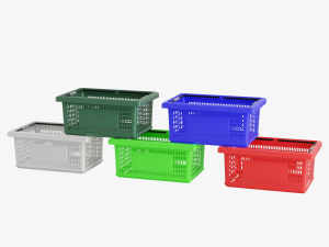 Plastic Basket 3D Model