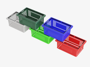 Plastic Basket 3D Model