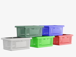 Plastic Basket 3D Model