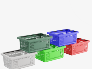 Plastic Basket 3D Model