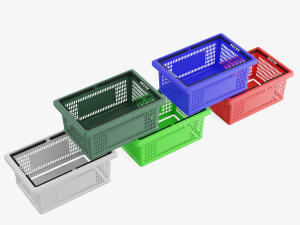 Plastic Basket 3D Model