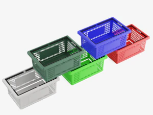 Plastic Basket 3D Model