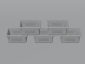 Plastic Basket 3D Model