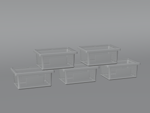 Plastic Basket 3D Model