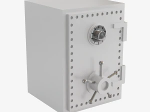 Cofre de a&ccedil;o Modelo 3D