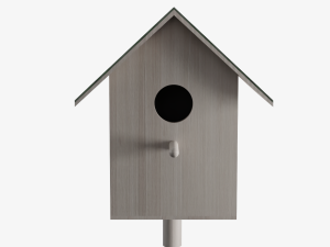 Wooden Birdhouse 3D Model