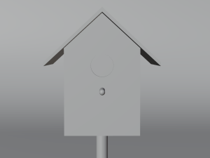 Wooden Birdhouse 3D Model