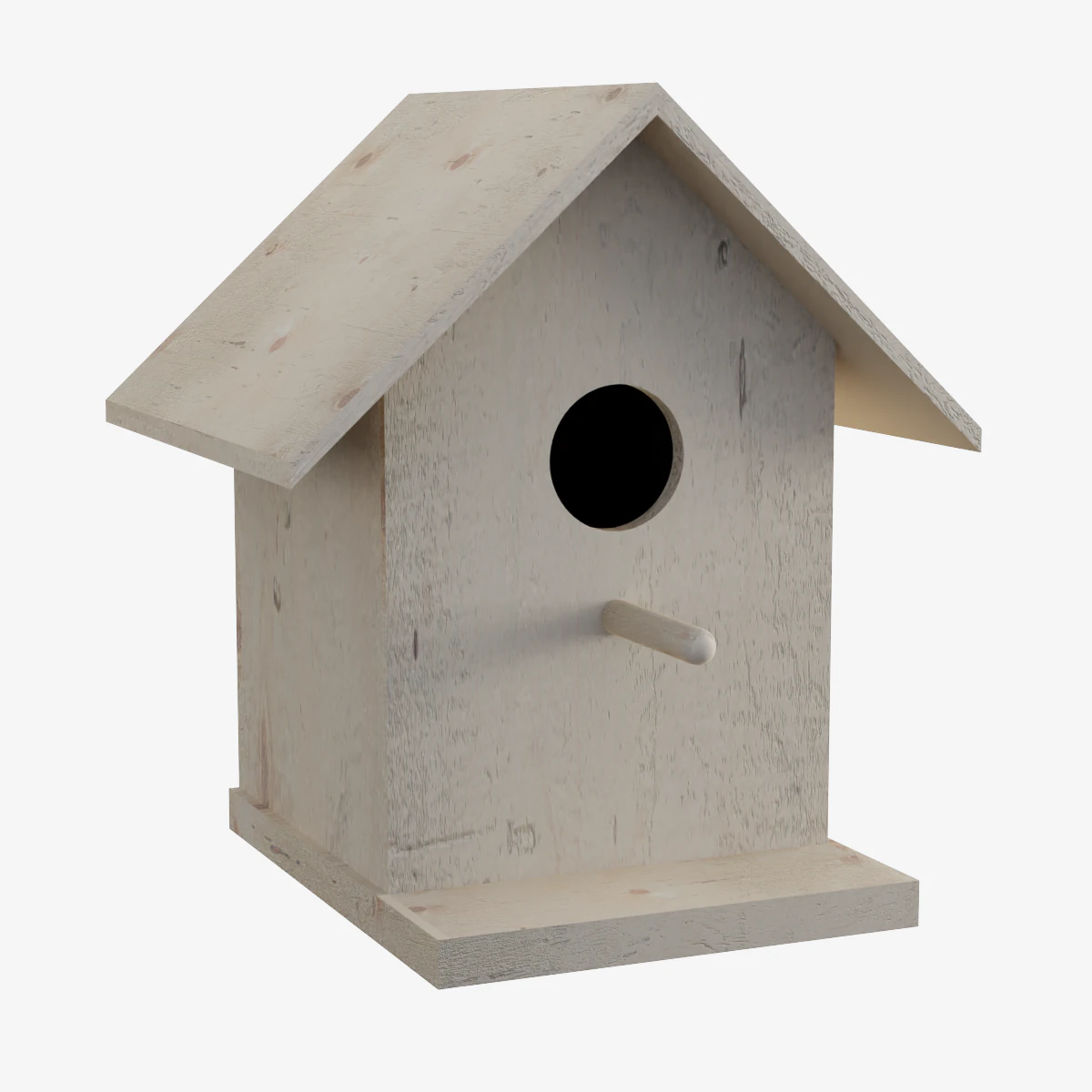 Wooden Birdhouse 3D Model .c4d .max .obj .3ds .fbx .stl .blend 