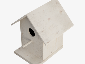 Wooden Birdhouse 3D Model