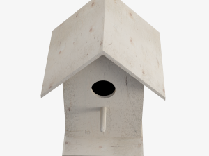 Wooden Birdhouse 3D Model
