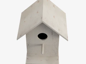 Wooden Birdhouse 3D Model