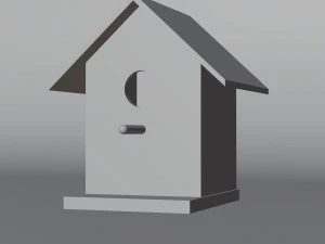 Wooden Birdhouse 3D Model