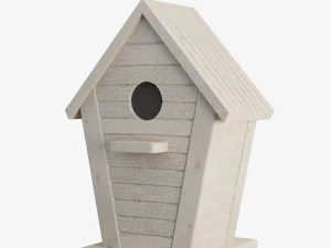 Wooden Birdhouse 02 3D Model