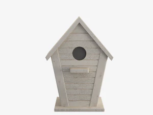 Wooden Birdhouse 02 3D Model