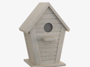 Wooden Birdhouse 02 3D Model