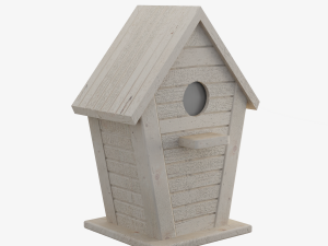 Wooden Birdhouse 02 3D Model