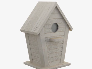 Wooden Birdhouse 02 3D Model